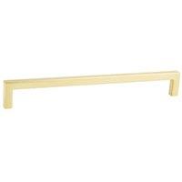 Hafele Rectangle Brushed Brass Pull Handle for Bathrooms - 128mm