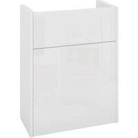 Wickes Broxwood Soft White Slimline Depth Toilet Unit - 500mm