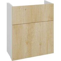Wickes Broxwood Natural Oak Standard Depth Toilet Unit - 500mm