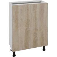 Wickes Broxwood Grey Oak Slimline Depth Base Unit - 600mm