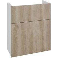 Wickes Broxwood Grey Oak Standard Depth Toilet Unit - 500mm