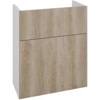 Wickes Broxwood Grey Oak Slimline Depth Toilet Unit - 600mm