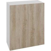 Wickes Broxwood Grey Oak Slimline Depth Wall Unit - 600mm
