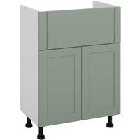 Wickes Winsford Reed Green Standard Depth Vanity Unit - 600mm