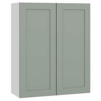 Wickes Winsford Reed Green Slimline Depth Wall Unit - 600mm