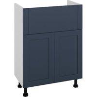 Wickes Winsford Navy Blue Standard Depth Vanity Unit - 600mm