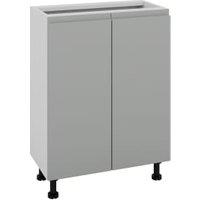 Wickes Lakemoor Dust Grey Slimline Depth Base Unit - 600mm