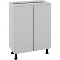 Wickes Lakemoor Dove Grey Slimline Depth Base Unit - 500mm