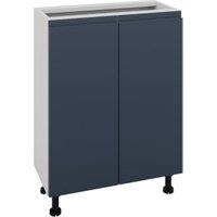 Wickes Lakemoor Navy Blue Slimline Depth Base Unit - 600mm