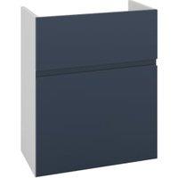 Wickes Lakemoor Navy Blue Slimline Depth Toilet Unit - 600mm