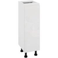 Wickes Lakemoor Gloss White Slimline Depth Base Unit - 300mm