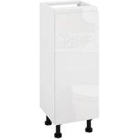 Wickes Lakemoor Gloss White Standard Depth Base Unit - 300mm