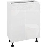 Wickes Lakemoor Gloss White Standard Depth Base Unit - 600mm