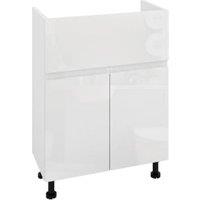 Wickes Lakemoor Gloss White Standard Depth Vanity Unit - 500mm