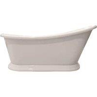 Bayswater Gloss White Slipper Freestanding Boat Bath - 1690 x 740mm