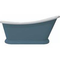 Bayswater Stiffkey Blue Slipper Freestanding Painted Boat Bath - 1690 x 740mm