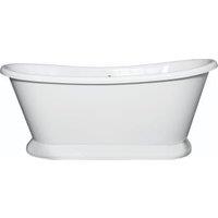 Bayswater Gloss White Freestanding Boat Bath - 1700 x 750mm