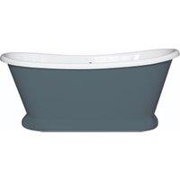 Bayswater Stiffkey Blue Freestanding Painted Boat Bath - 1700 x 750mm
