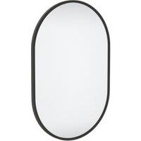 Sensio Archie Black Pill Shaped Bathroom Mirror - 600 x 400mm