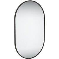 Sensio Archie Black Pill Shaped Bathroom Mirror - 800 x 500mm