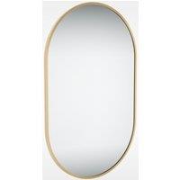 Sensio Archie Brass Pill Shaped Bathroom Mirror - 800 x 500mm