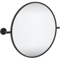 Sensio Rosa Black Round Tiltable Bathroom Mirror - 500mm