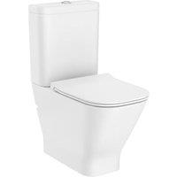 The Gap Compact Easy Clean Close Coupled Back to Wall Toilet Pan, Cistern & Soft Close Seat