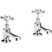 Bayswater Crosshead Pair of Basin Taps - Chrome