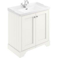 Bayswater Victrion Pointing White Traditional Freestanding Vanity Unit & White Recessed Basin - 800mm