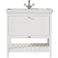 Bayswater Hartleigh Pointing White Traditional Freestanding Vanity Unit & 1 Tap Hole Traditional Recessed Basin - 800mm