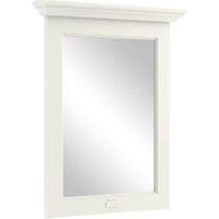 Bayswater Pointing White Flat Bathroom Mirror - 600mm