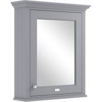 Bayswater Plummett Grey Bathroom Mirror Cabinet - 600mm