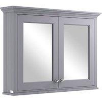 Bayswater Plummett Grey Bathroom Mirror Cabinet - 1050mm