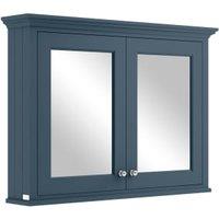 Bayswater Stiffkey Blue Bathroom Mirror Cabinet - 1050mm