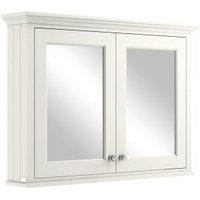 Bayswater Pointing White Bathroom Mirror Cabinet - 1050mm