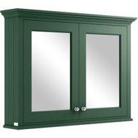 Bayswater Hunter Green Bathroom Mirror Cabinet - 1050mm