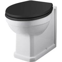Bayswater Fitzroy Traditional Back To Wall Furniture Pan with Cistern & Black Soft Close Seat