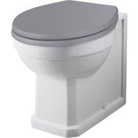 Bayswater Fitzroy Traditional Back To Wall Furniture Pan with Cistern & Plummett Grey Soft Close Seat