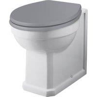 Bayswater Fitzroy Traditional Back To Wall Comfort Height Furniture Pan with Cistern & Plummett Grey Soft Close Seat