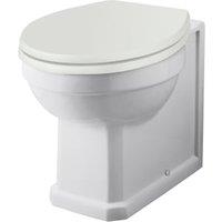 Bayswater Fitzroy Traditional Back To Wall Furniture Pan with Cistern & Pointing White Soft Close Seat