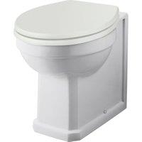 Bayswater Fitzroy Traditional Back To Wall Comfort Height Furniture Pan with Cistern & Pointing White Soft Close Seat