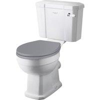 Bayswater Fitzroy Traditional Close Coupled Toilet Pan, Cistern & Plummett Grey Soft Close Seat
