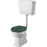 Bayswater Fitzroy Traditional Low Level Toilet Pan, Cistern & Hunter Green Soft Close Seat