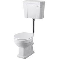 Bayswater Fitzroy Traditional Low Level Toilet Pan, Cistern & White Soft Close Seat