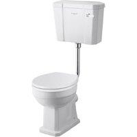 Bayswater Fitzroy Traditional Low Level Comfort Height Toilet Pan, Cistern & White Soft Close Seat