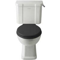 Bayswater Westcott Traditional Close Coupled Toilet Pan, Cistern & Black Soft Close Seat