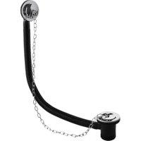 Bayswater Concealed Bath Waste with Grill - Chrome