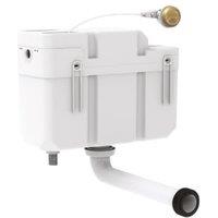 Siamp Intra Comfort Plastic Insulated Bottom Inlet 1/2 Concealed Cistern with Brushed Brass Button