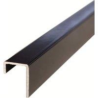 Multipanel Type C Matt Black End Cap - 2750mm