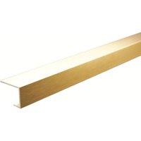 Multipanel Type C Brushed Brass End Cap - 2750mm